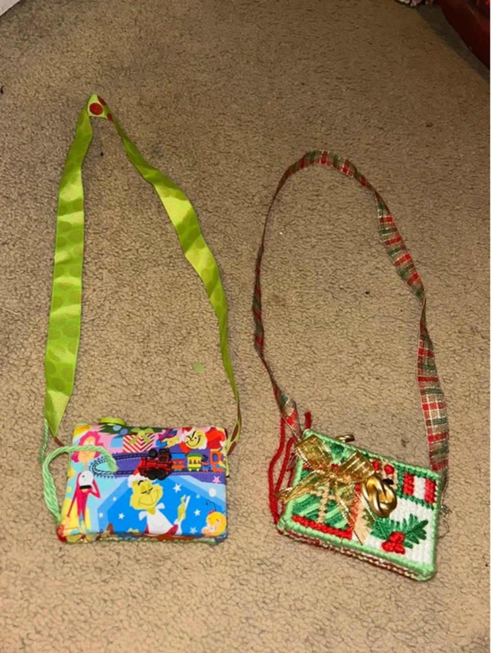 Set of 2 handmade toddler Christmas cameras